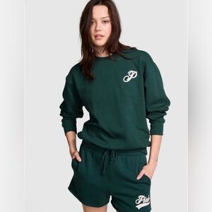 VS Pink Limited Edition Ivy Fleece Crewneck Sweatshirt XL